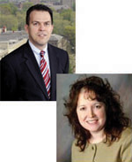 From top: McGowan faculty members Drs. William Wagner and Kacey Marra