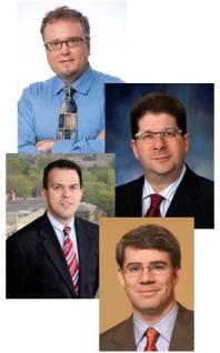 McGowan Institute faculty members (from top) Drs. David Vorp, J. Peter Rubin, William Wagner, and Thomas Gleason 