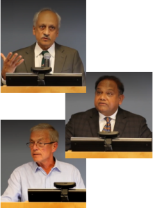 Drs. Anantha Shekhar (top), Chandan Sen (center), and Stephen Badylak (bottom)