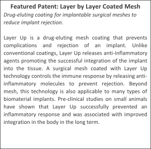 Featured Patent: Layer by Layer Coated Mesh